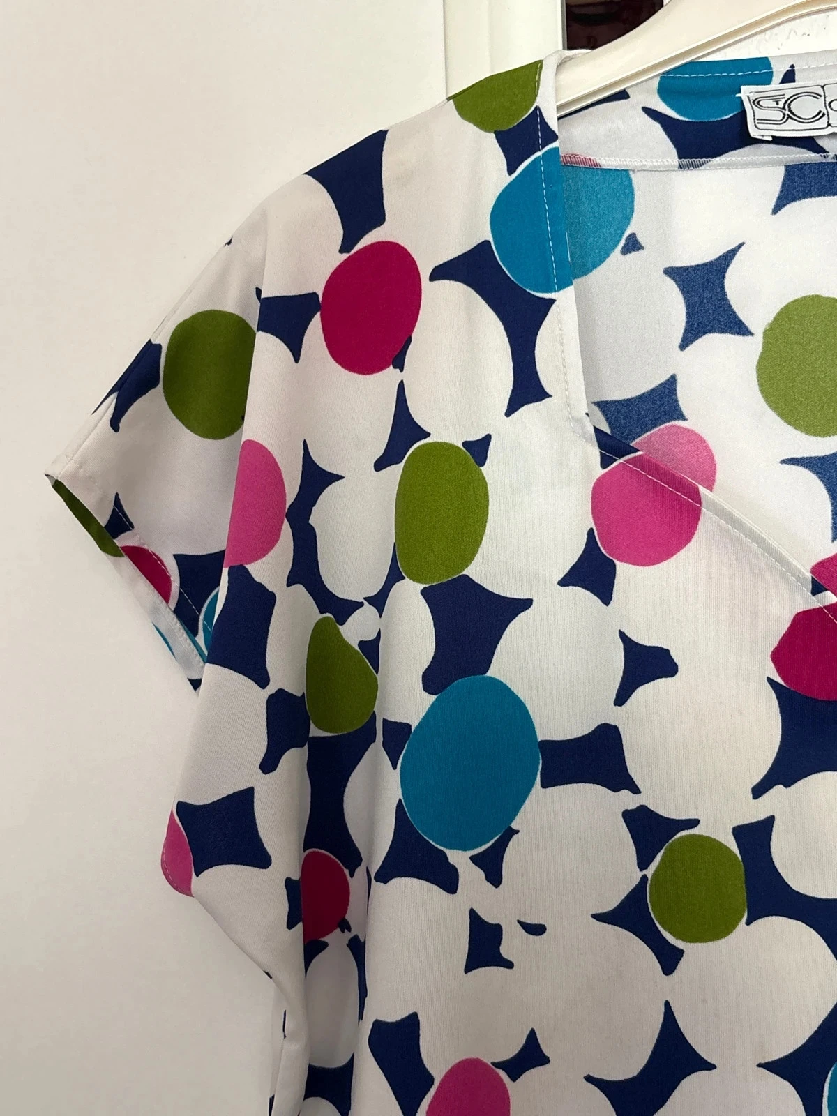 Blauwe en witte tuniek maat S – photo 3